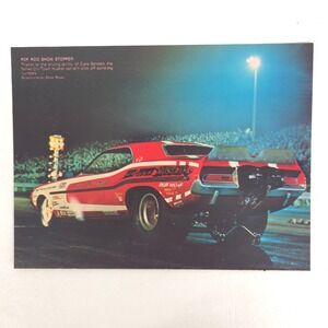 Vintage Chi-Town Hustler Chevrolet Camaro Funny Car Drag Racing Print Ad Promo